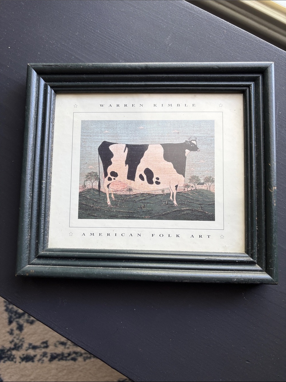 Vintage Warren Kimble Cow Print